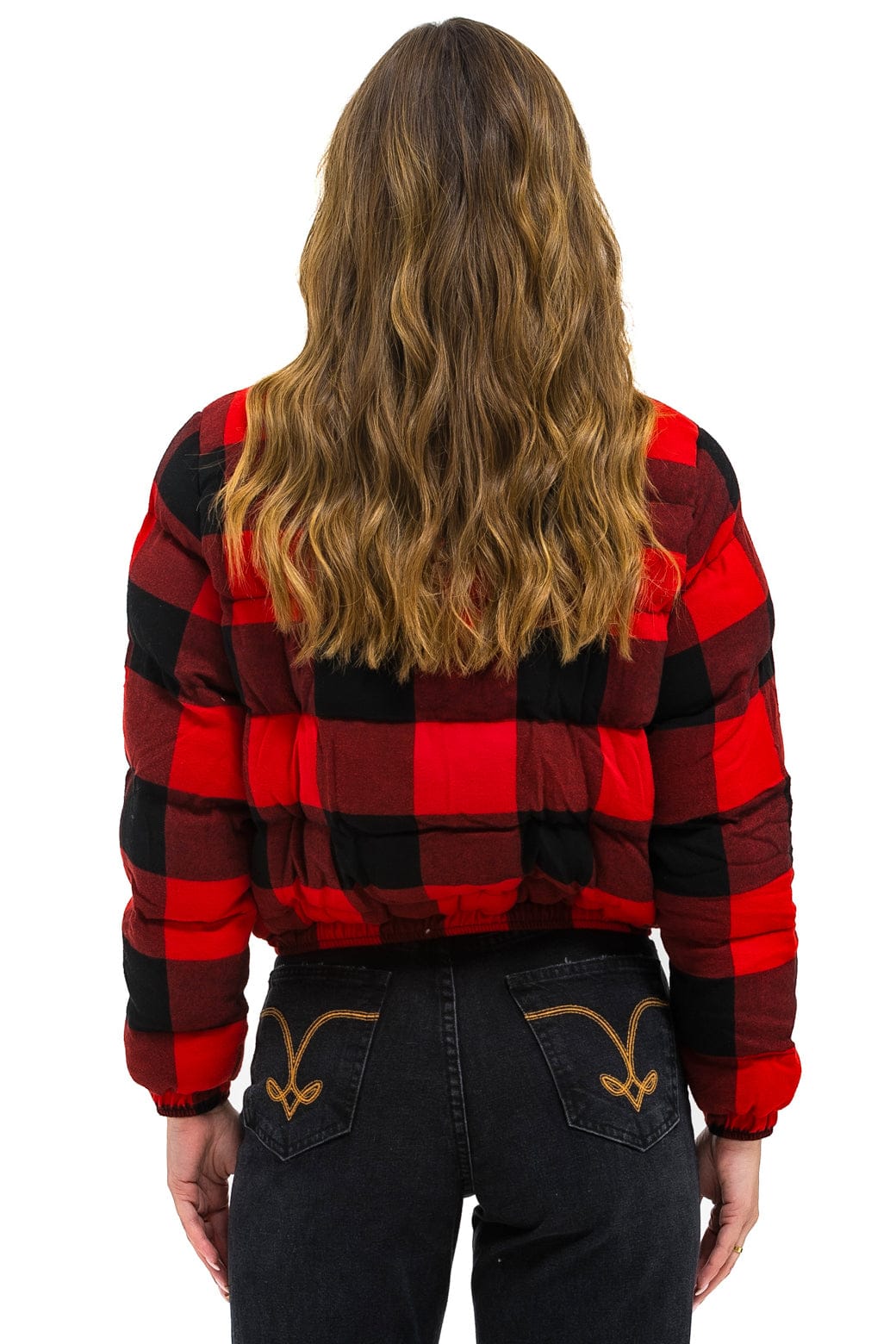 Retro APRES PLAID PUFFER JACKET - BUFFALO PLAID