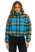 Retro APRES PLAID PUFFER JACKET - JACKSON PLAID