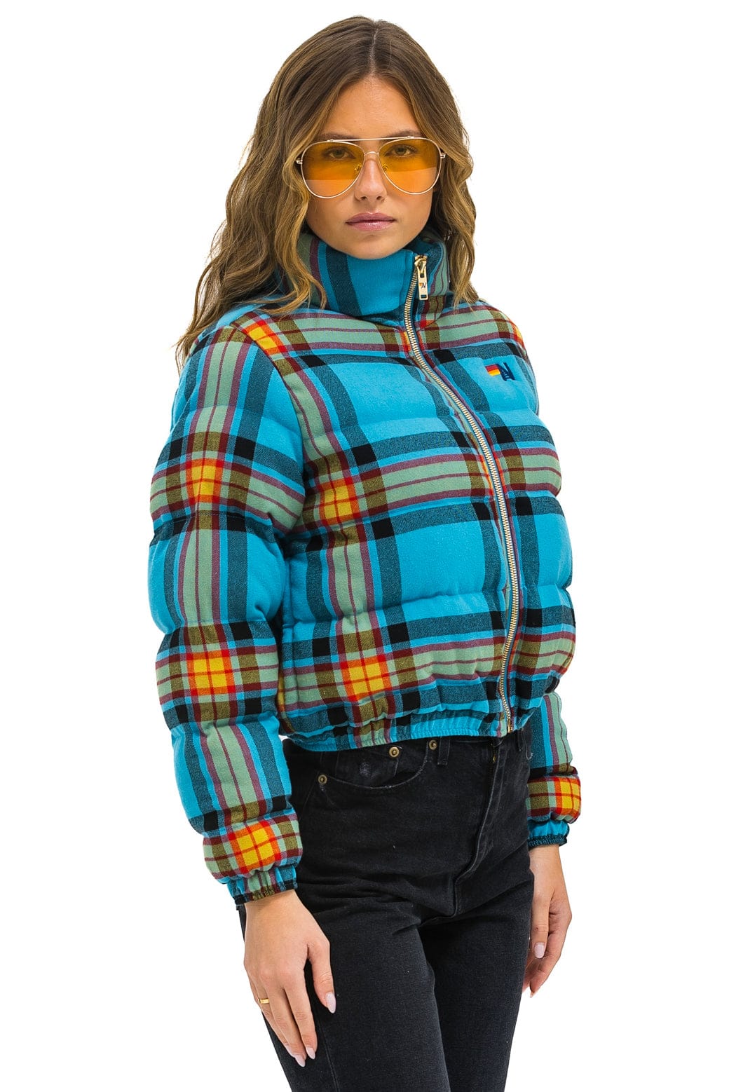 Retro APRES PLAID PUFFER JACKET - JACKSON PLAID