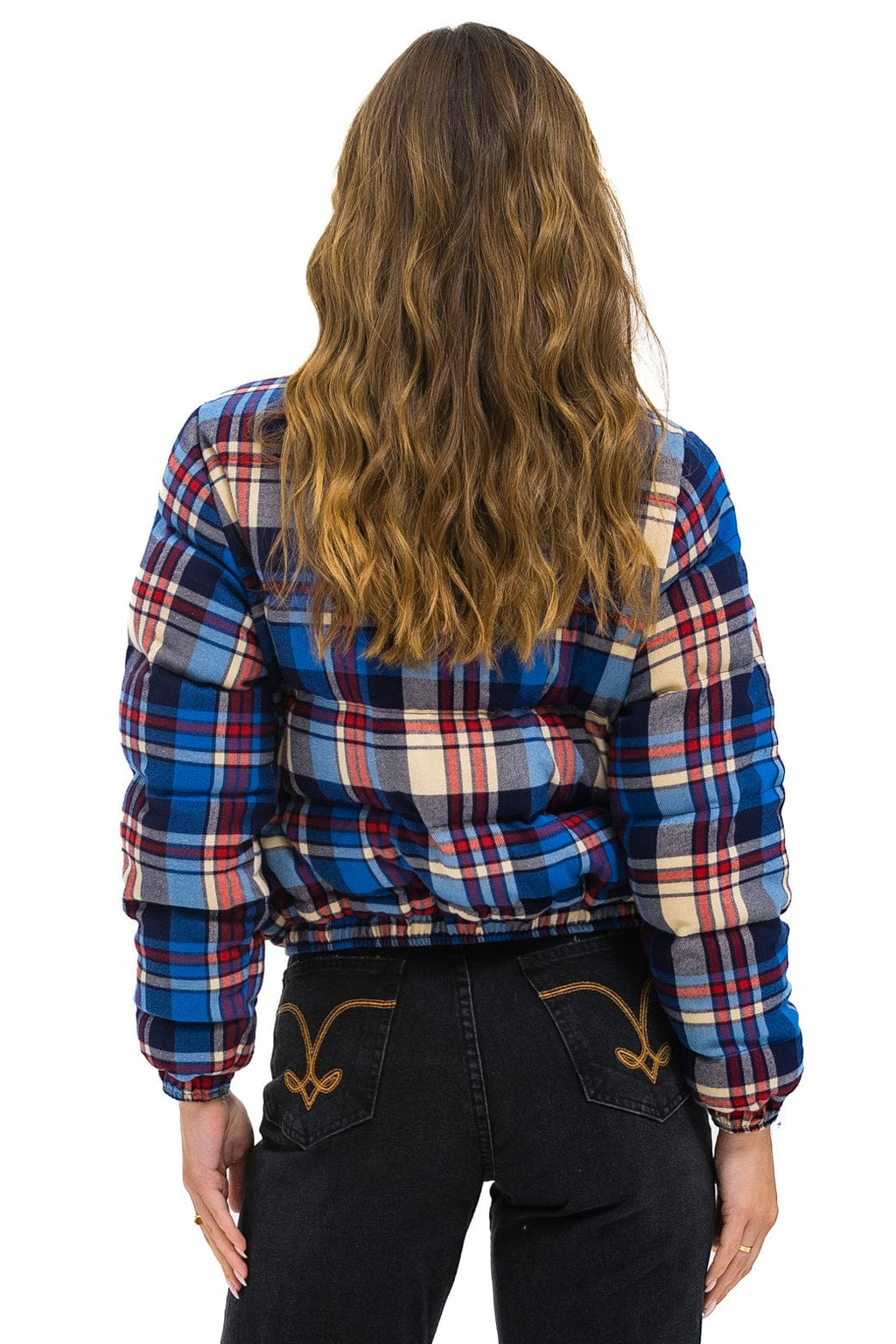 Retro APRES PLAID PUFFER JACKET - PATRIOT PLAID