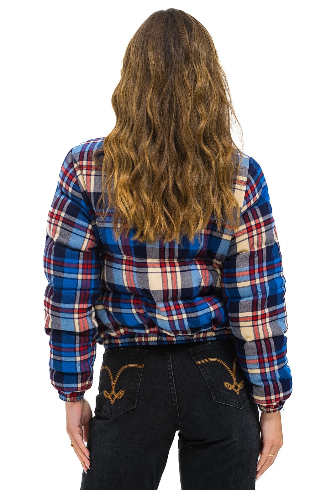 Retro APRES PLAID PUFFER JACKET - PATRIOT PLAID