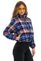 Retro APRES PLAID PUFFER JACKET - PATRIOT PLAID