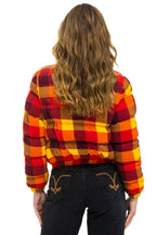 Retro APRES PLAID PUFFER JACKET - SURFY PLAID