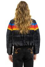 Retro 5 STRIPE APRES JACKET - GLOSSY BLACK