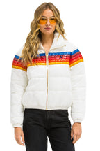 Retro 5 STRIPE APRES JACKET - GLOSSY WHITE