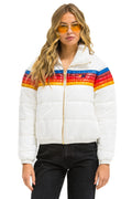 Retro 5 STRIPE APRES JACKET - GLOSSY WHITE