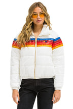 Retro 5 STRIPE APRES JACKET - GLOSSY WHITE