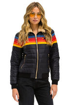 Retro 5 STRIPE JACKET - BLACK