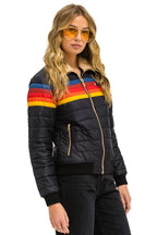 Retro 5 STRIPE JACKET - BLACK