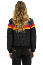 Retro 5 STRIPE JACKET - BLACK