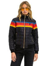 Retro 5 STRIPE JACKET - BLACK