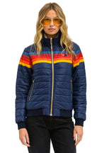 Retro 5 STRIPE JACKET - NAVY
