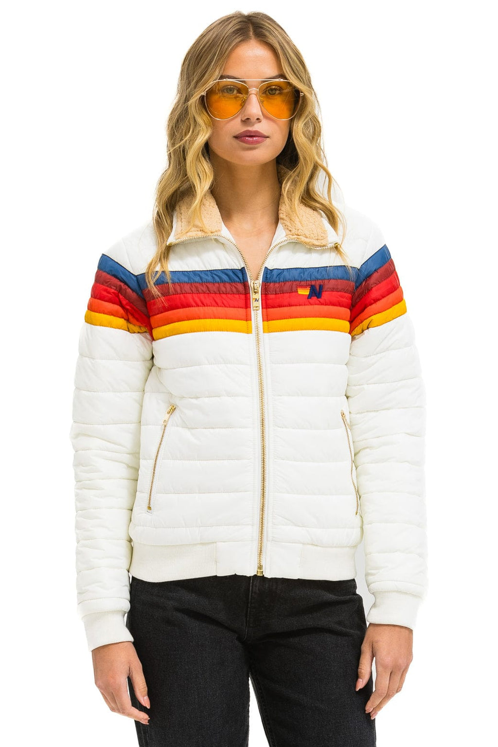 Retro 5 STRIPE JACKET - WHITE