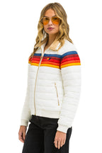 Retro 5 STRIPE JACKET - WHITE