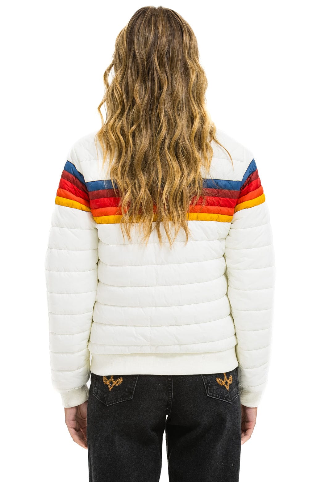 Retro 5 STRIPE JACKET - WHITE