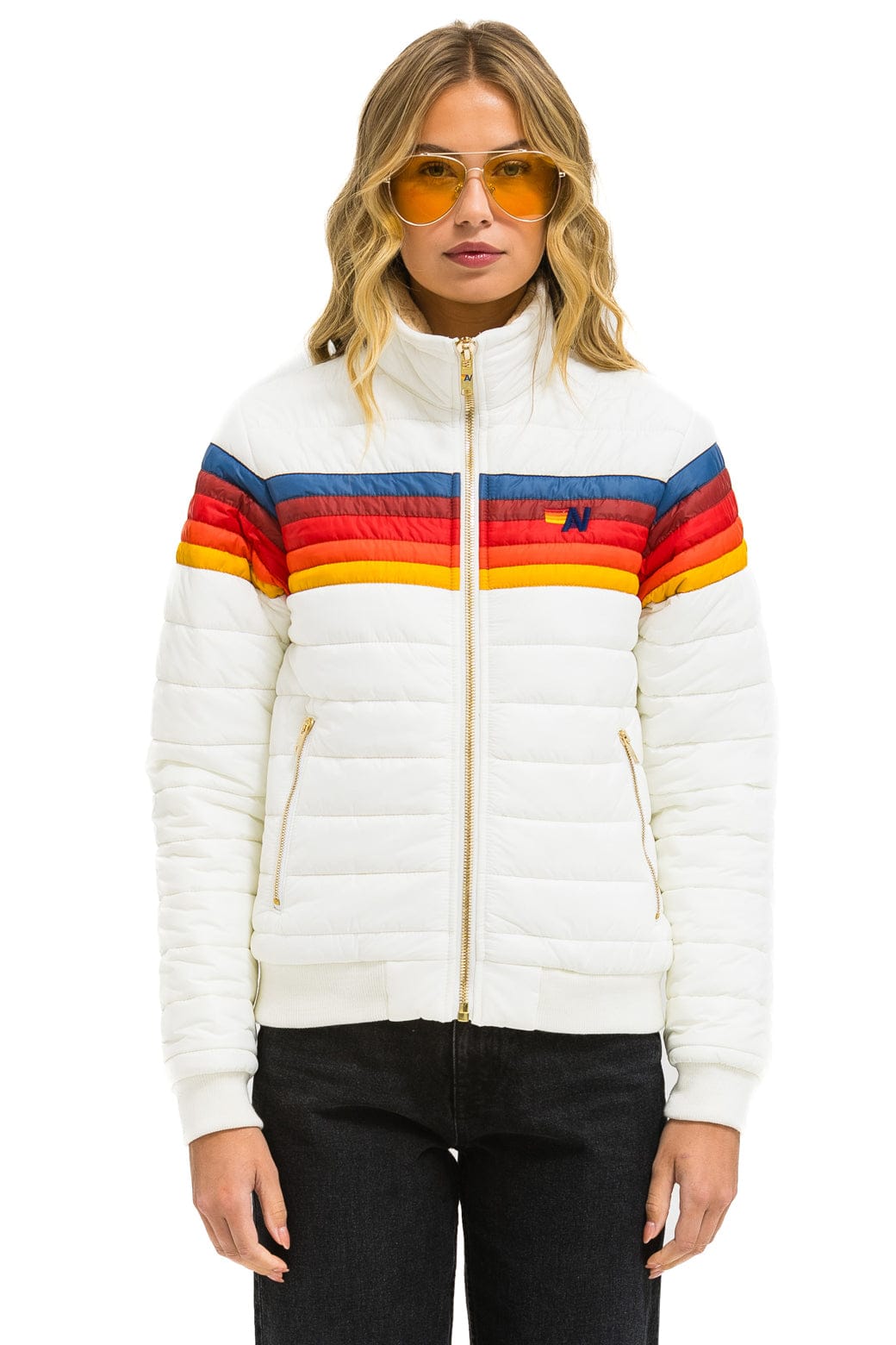 Retro 5 STRIPE JACKET - WHITE