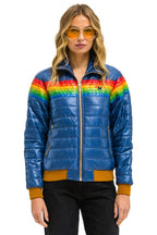 Retro 6 STRIPE JACKET - GLOSSY DEEP BLUE