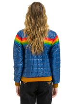 Retro 6 STRIPE JACKET - GLOSSY DEEP BLUE