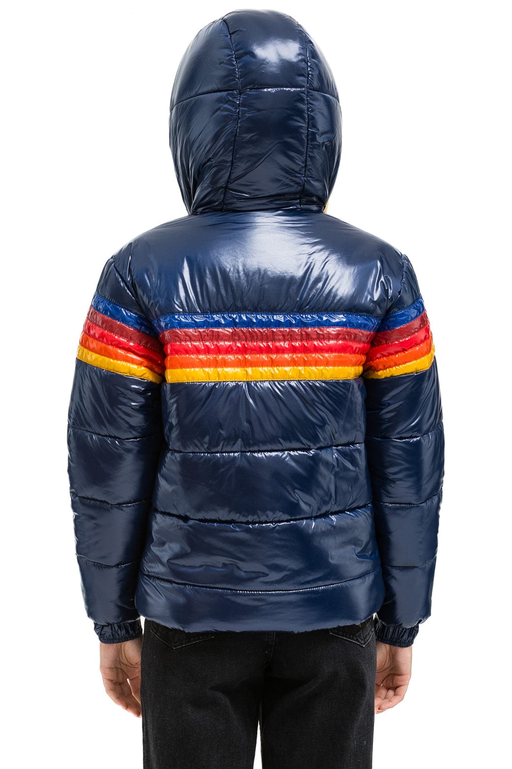 Retro 5 STRIPE TREKKER JACKET - GLOSSY NAVY