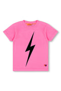 Retro KIDS BOLT TEE - NEON PINK