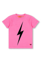 Retro KIDS BOLT TEE - NEON PINK