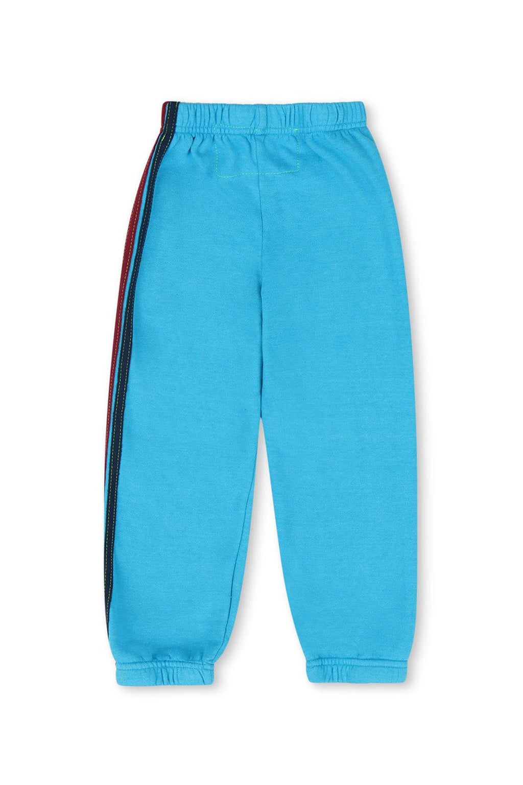 Retro KIDS 5 STRIPE SWEATPANTS - NEON BLUE