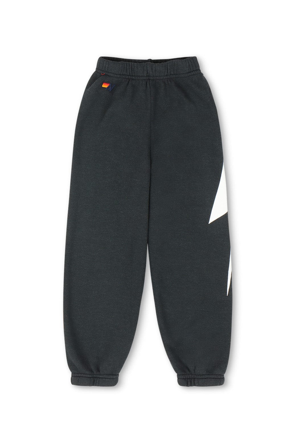 Retro KIDS BOLT PRINT SWEATPANTS - CHARCOAL WHITE