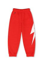 Retro KIDS BOLT PRINT SWEATPANTS - RED WHITE