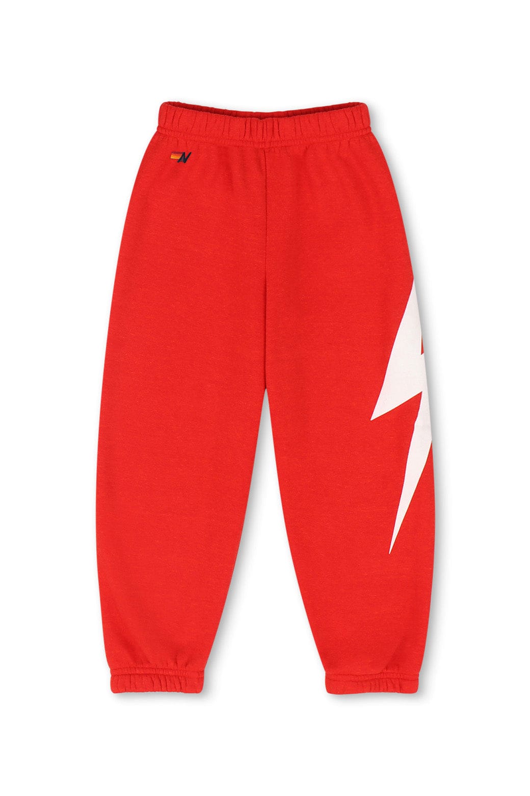 Retro KIDS BOLT PRINT SWEATPANTS - RED WHITE