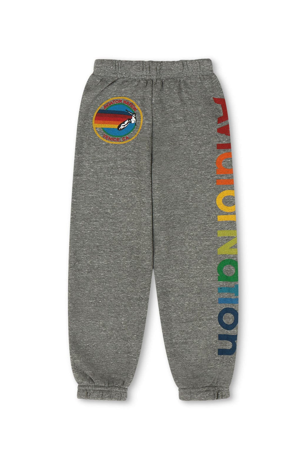 Retro KIDS AVIATOR NATION VENICE SWEATPANTS - HEATHER GREY