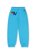 Retro KIDS LOGO SWEATPANTS - NEON BLUE
