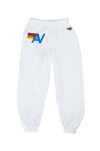 Retro KIDS LOGO SWEATPANTS - WHITE