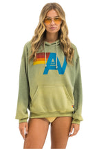 Retro VINTAGE LOGO RELAXED PULLOVER HOODIE - FADED ARMY
