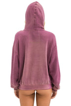 Retro VINTAGE LOGO RELAXED PULLOVER HOODIE - FADED BERRY