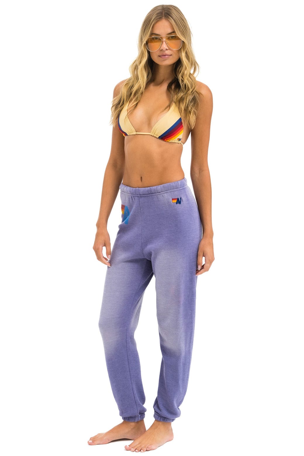 Retro VINTAGE LOGO SWEATPANTS - FADED GRAPE