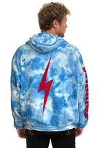 Retro PHILLIES HAND DYED RELAXED PULLOVER HOODIE - TIE DYE BLUE