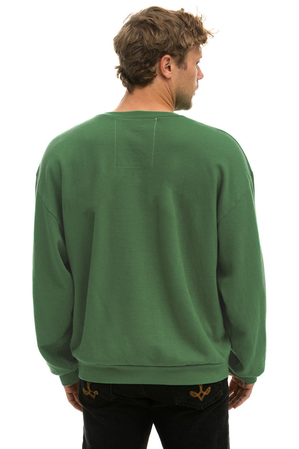 Retro BOLT HEART RELAXED CREW SWEATSHIRT - PALM