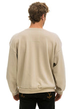 Retro BOLT HEART RELAXED CREW SWEATSHIRT - SAND