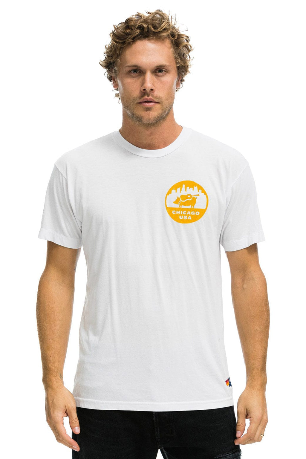 Retro WINDY CITY SMOKEOUT 2025 CREW TEE SHIRT - WHITE