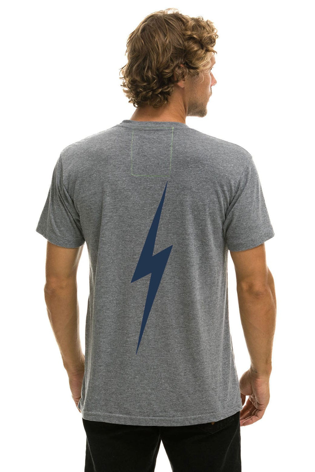 Retro NY YANKEES BOLT CREW TEE - HEATHER