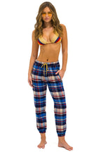 Retro UNISEX PLAID LODGE PANT - PATRIOT PLAID