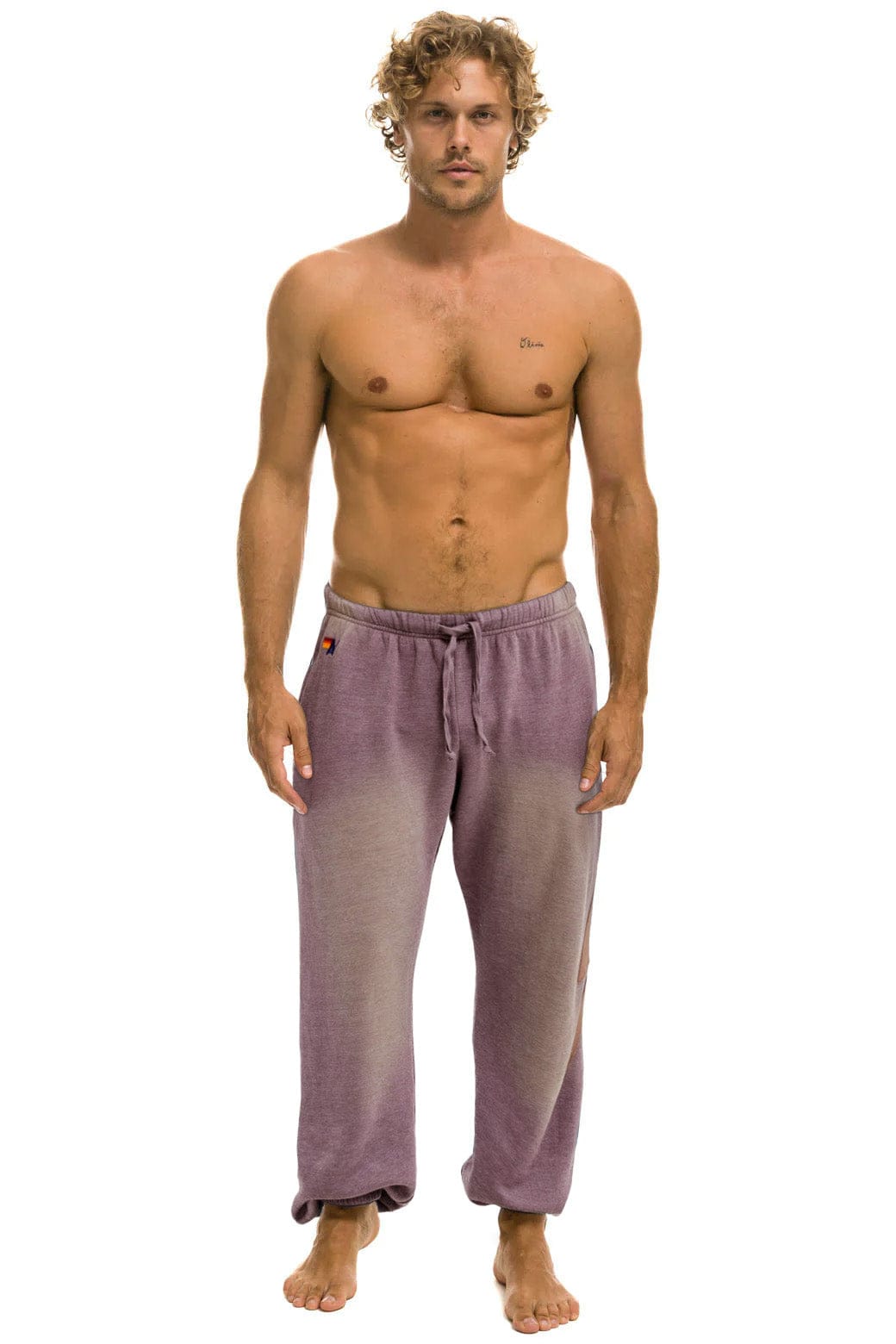 Retro BOLT STITCH SWEATPANTS - FADED MOCHA