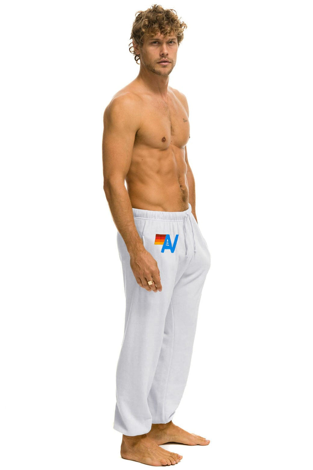 Retro LOGO SWEATPANTS - DOVE