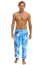 Retro PHILLIES HAND DYED SWEATPANTS - TIE DYE BLUE