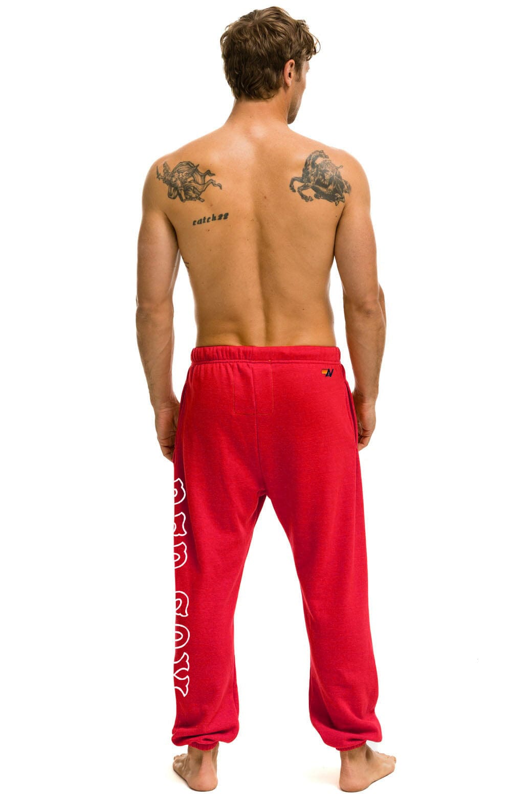 Retro RED SOX UNISEX SWEATPANTS - RED