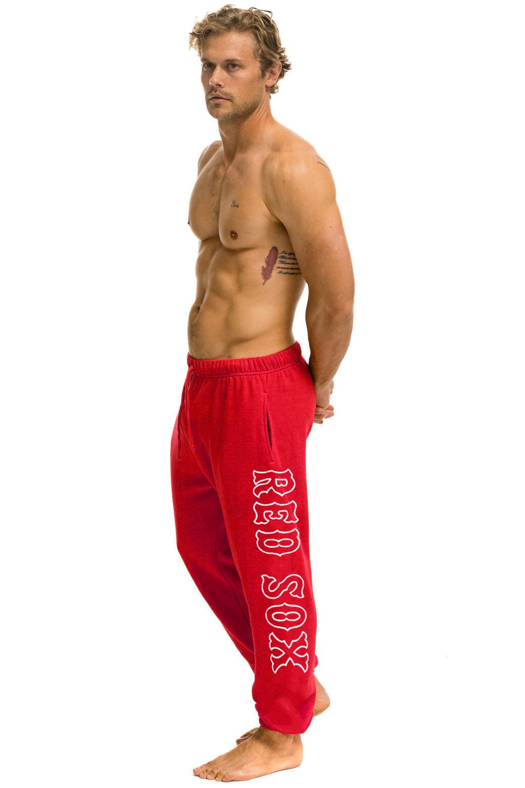 Retro RED SOX UNISEX SWEATPANTS - RED