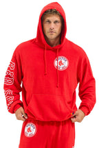 Retro RED SOX RELAXED PULLOVER HOODIE - RED