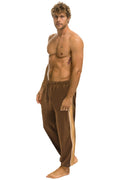 Retro 5 STRIPE SWEATPANTS - CHOCOLATE ESPRESSO