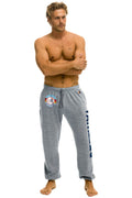 Retro NY YANKEES SWEATPANTS - HEATHER