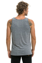 Retro MENS BASIC TANK - HEATHER GREY